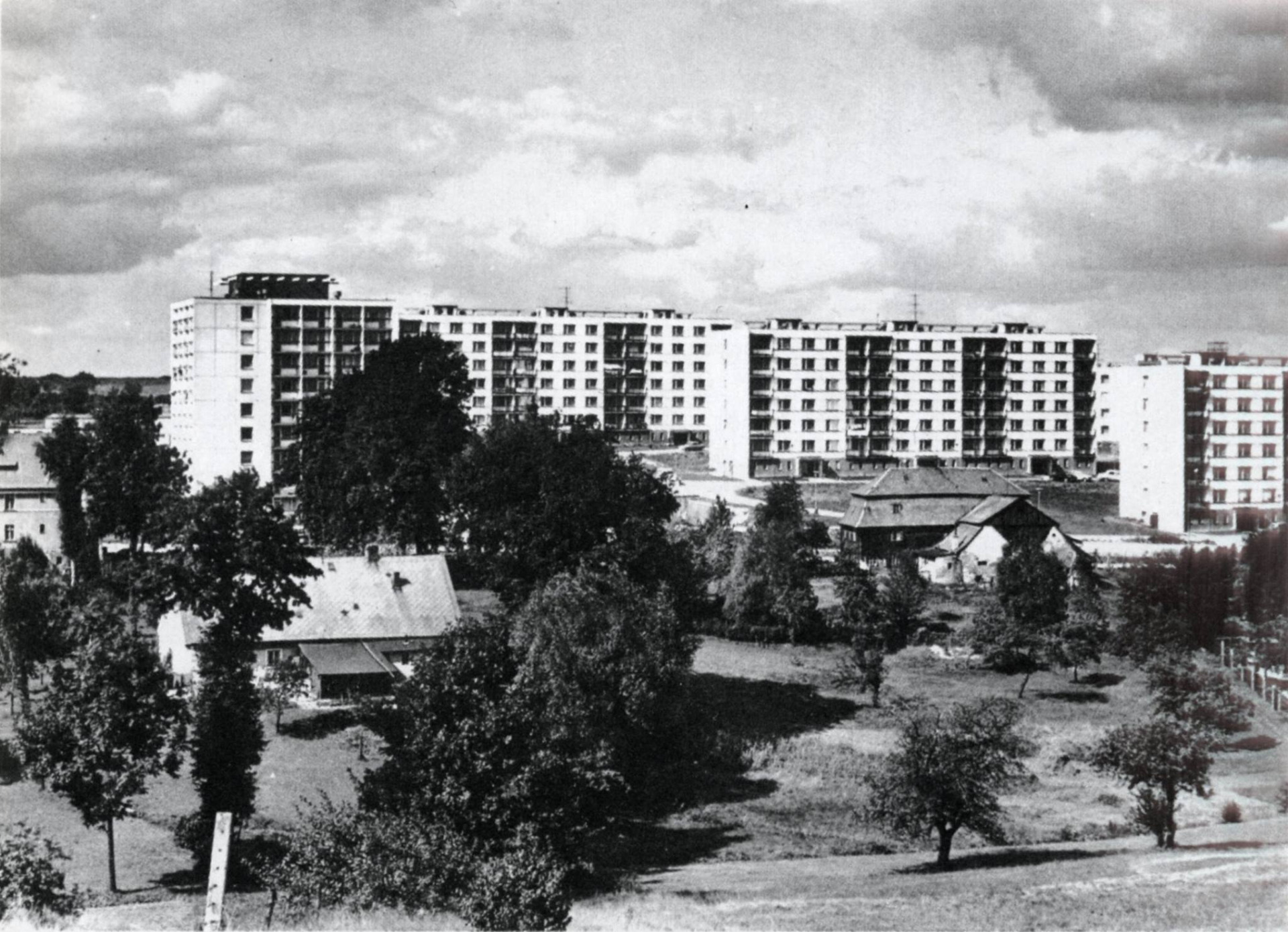 sídliště Františkov v roce 1977
