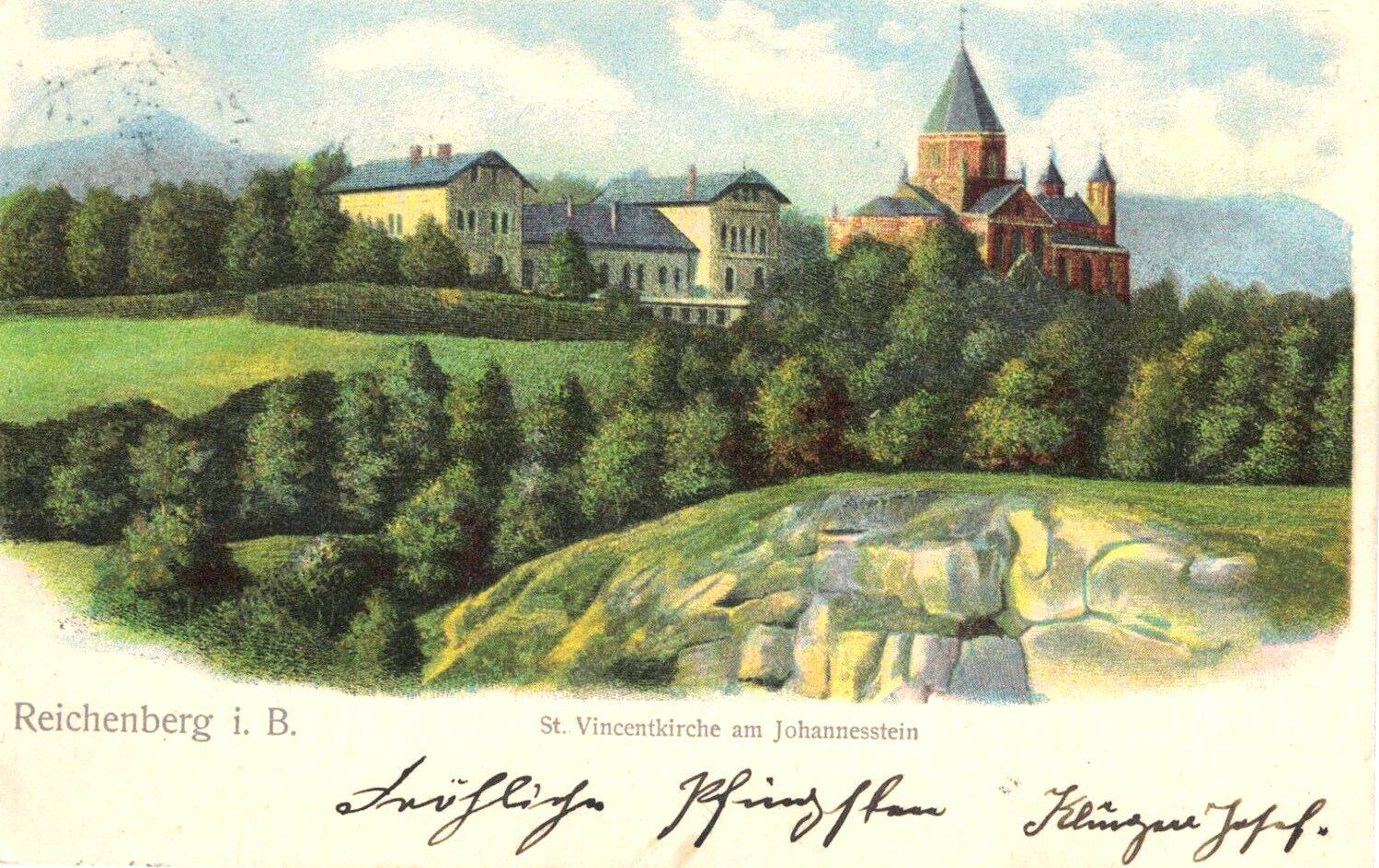 Kostel sv. Vincence z Pauly r. 1901 (archiv M.Gergelčík)