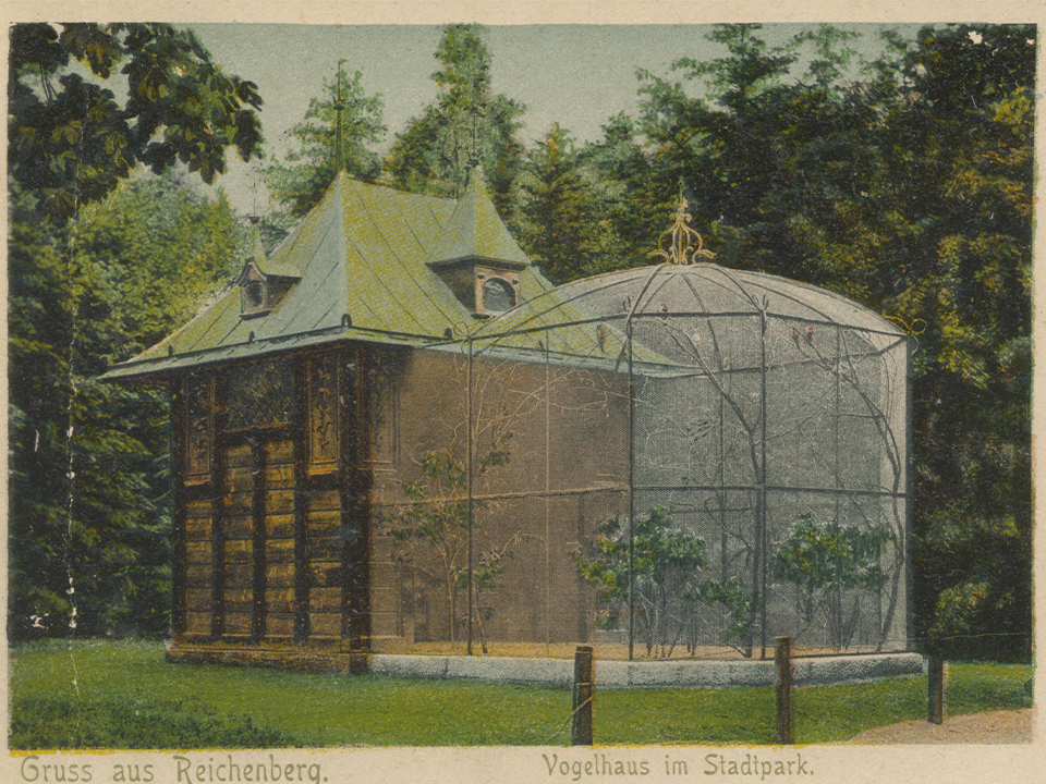 voliéra v roce 1904