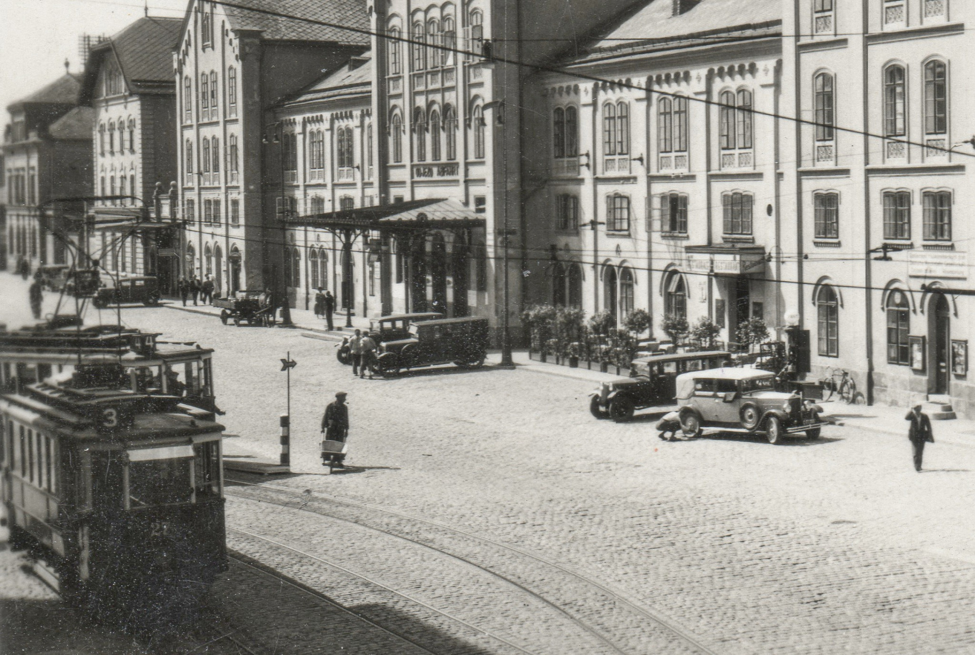 Liberecké nádraží před zhruba 100 lety.. (archiv J.Peterka)