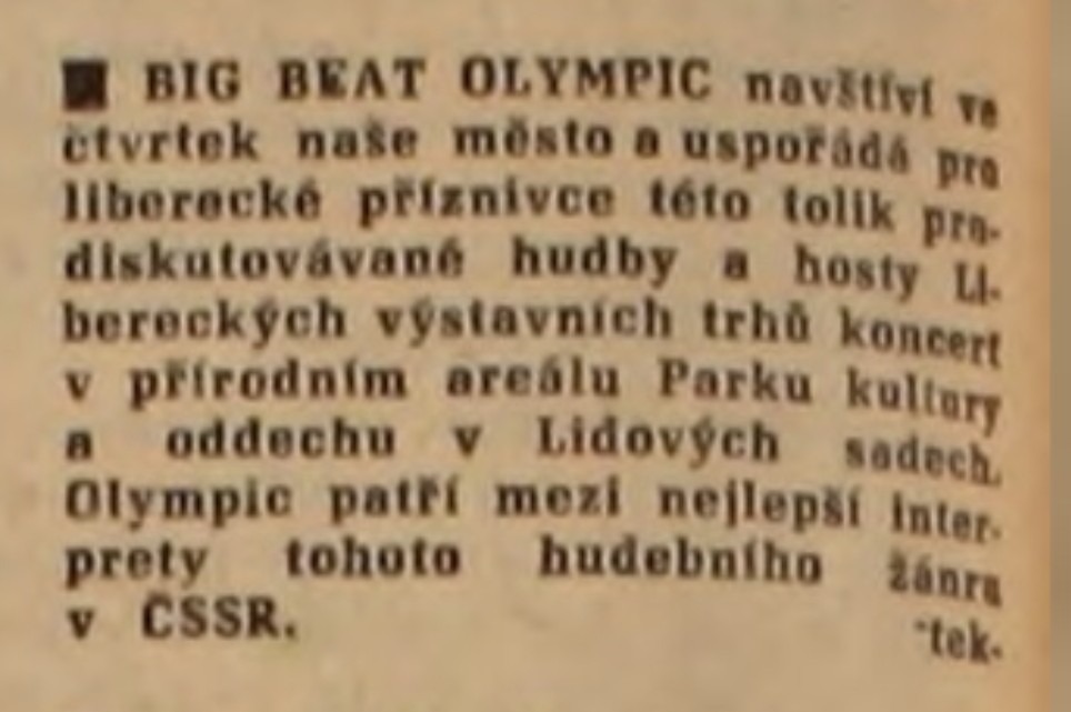 Vpřed úterý 27.7.1965 (archiv R.Kitler)