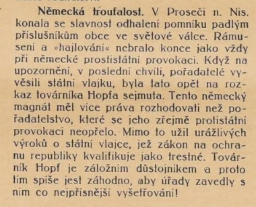 Hlasy Pojizerské 21.srpna 1925 (archiv R.Kittler)