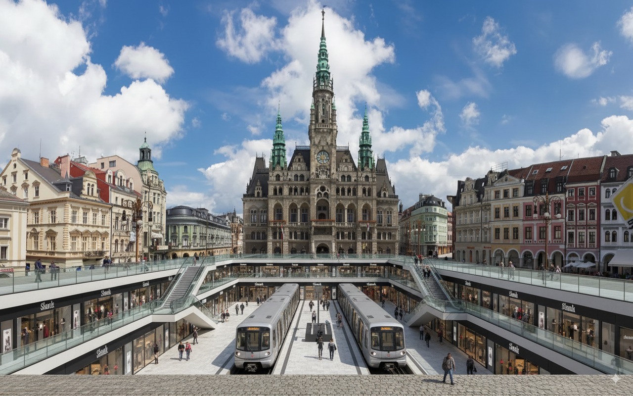 kdo ví, jak bude vypadat Liberec v budoucnu, takto umělá inteligence vidí rok 2125 - architekti přijdou jednou o práci. (autor příspěvku Aktivní Liberecko)