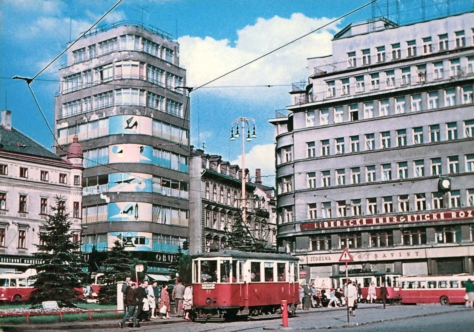 Gottwaldovo (dnes Soukenné) náměstí-1964 Foto: Pavel Šebek (archiv J.Peterka)