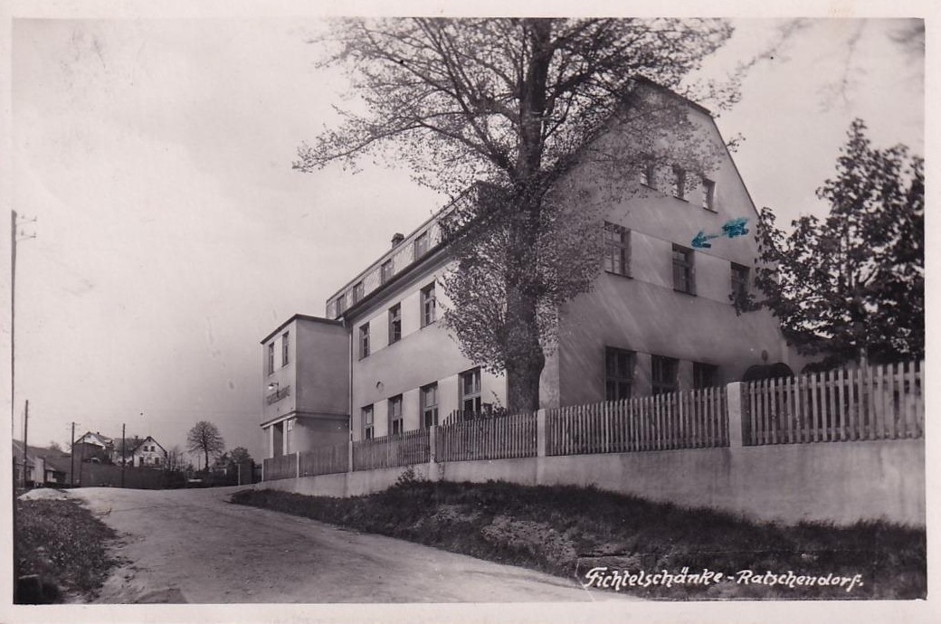 RADČICE - Liberec - 1943 - Fichtelschänke (zdroj: Aukro)