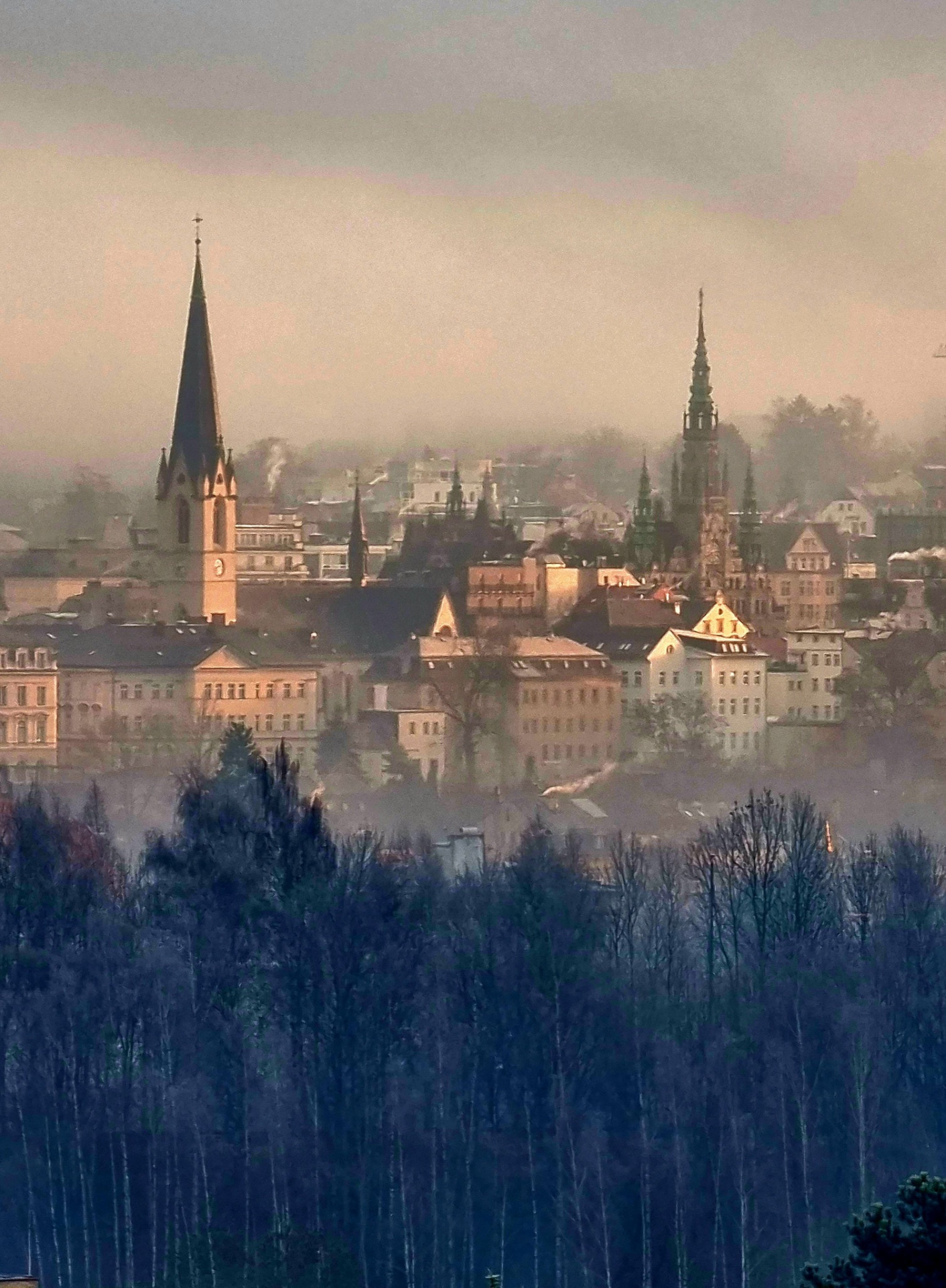 Když se nad Libercem rozplyne ranní inverze 