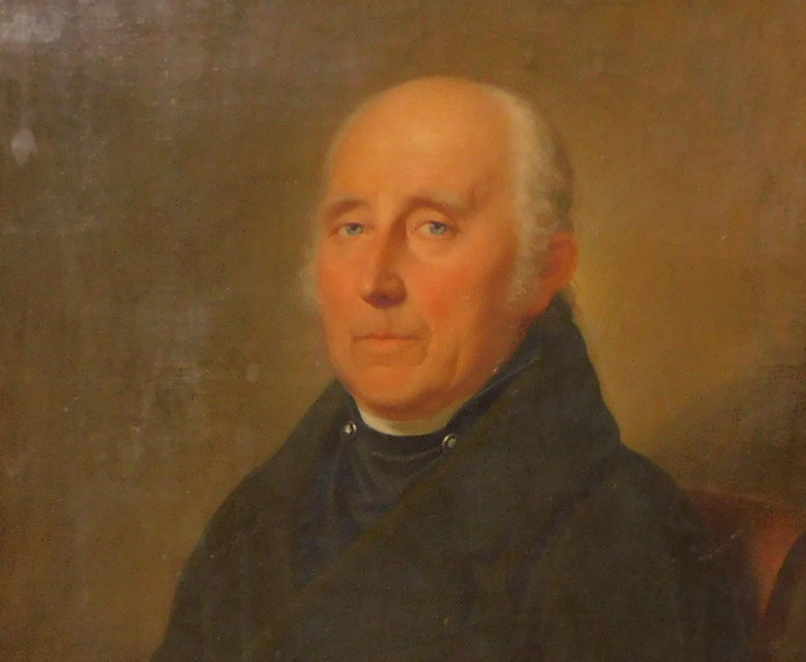 Portrétovaný je Gottfried Möller, jeden z nejvýznamnějších textilních podnikatelů v Liberci. Zemřel r. 1826, podobizna je malovaná asi kolem 1820. 