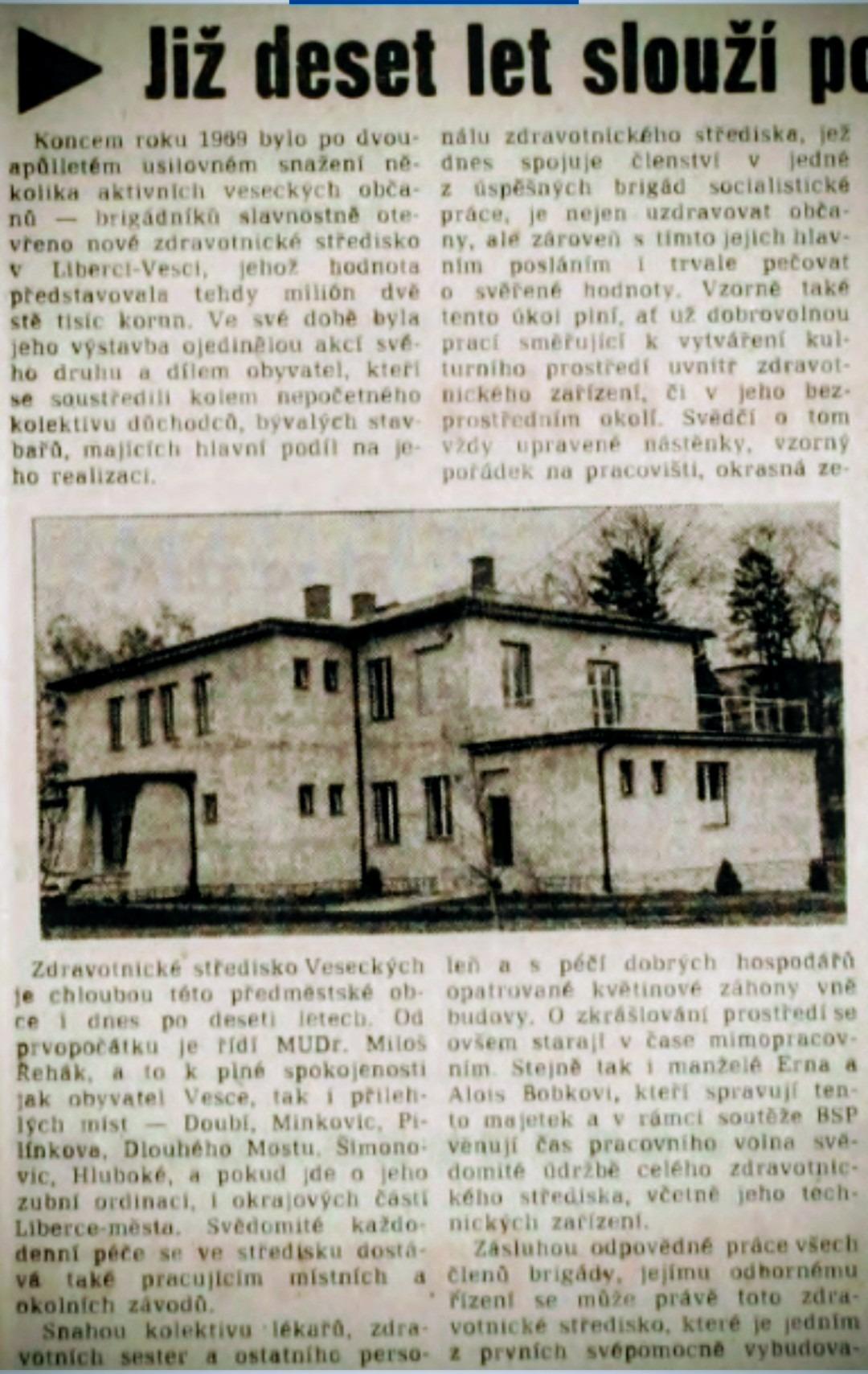 V prosinci 1969 to otevřeli. Vpřed 4.prosince 1979 (archiv R.Kittler)