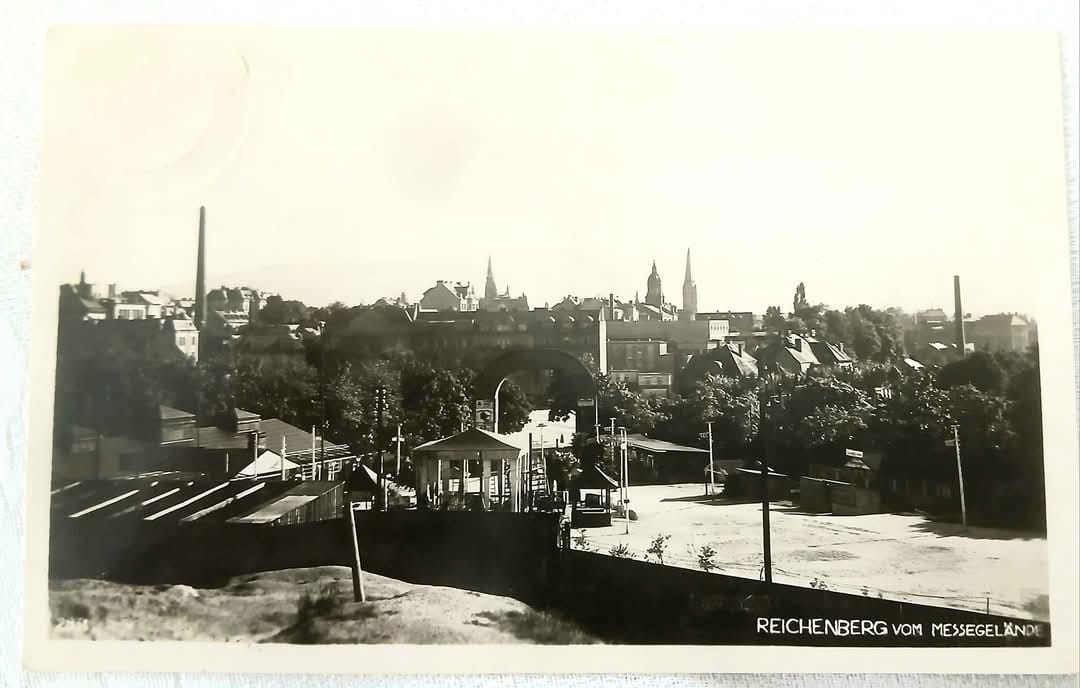 Reichenberg vom Messegelände.Liberec od výstaviště. (archiv V.Honzejk)