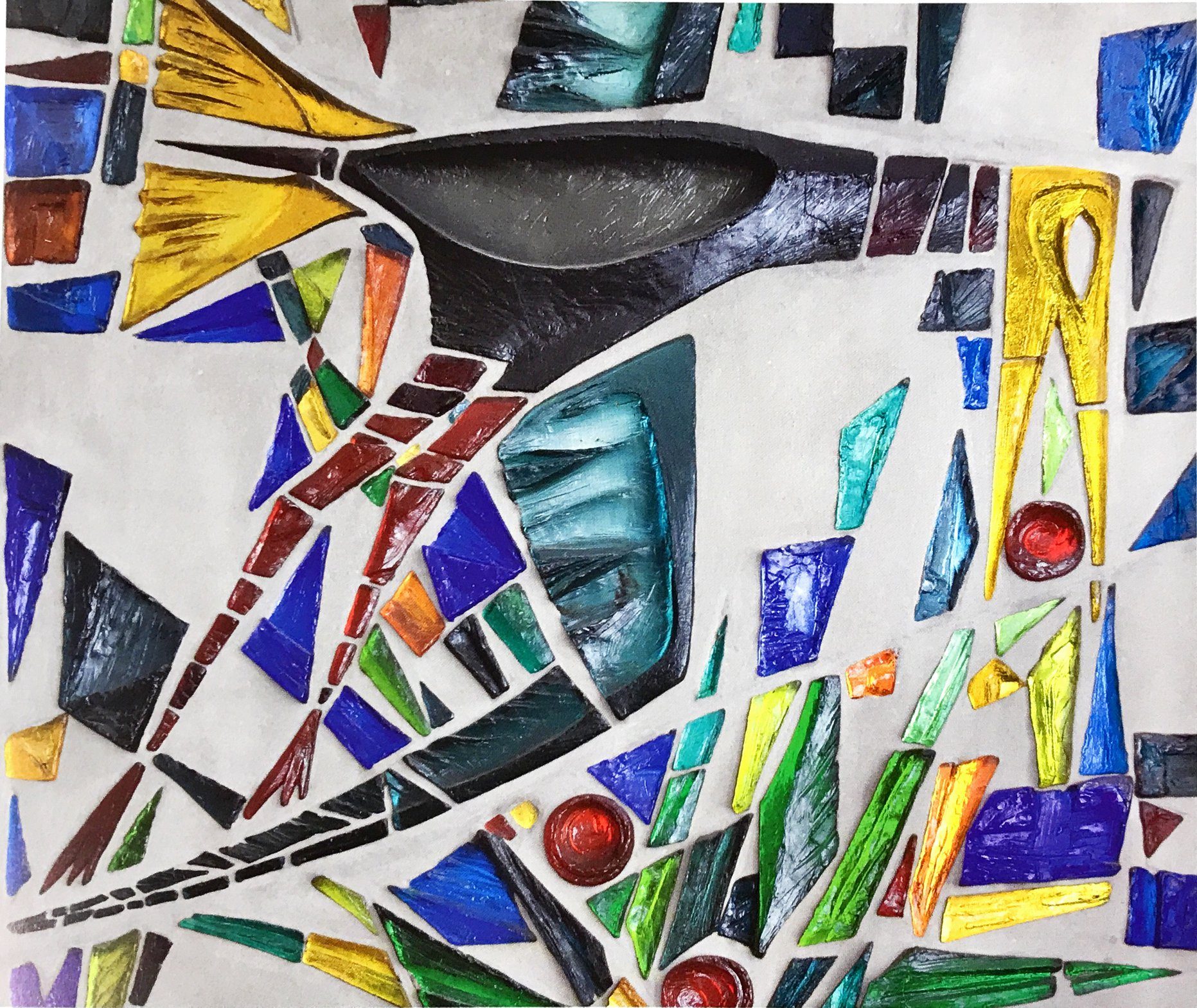 Brychtová Jaroslava, Libenský Stanislav, sklo, beton, 1959, Kristiánov. Osudnou se jí však stala změna majitele hotelu. Společnost CPI, která jej koupila v roce 2007, odprodává v roce 2013 vitráž do soukromé sbírky. Foto: PALATA, Oldřich.