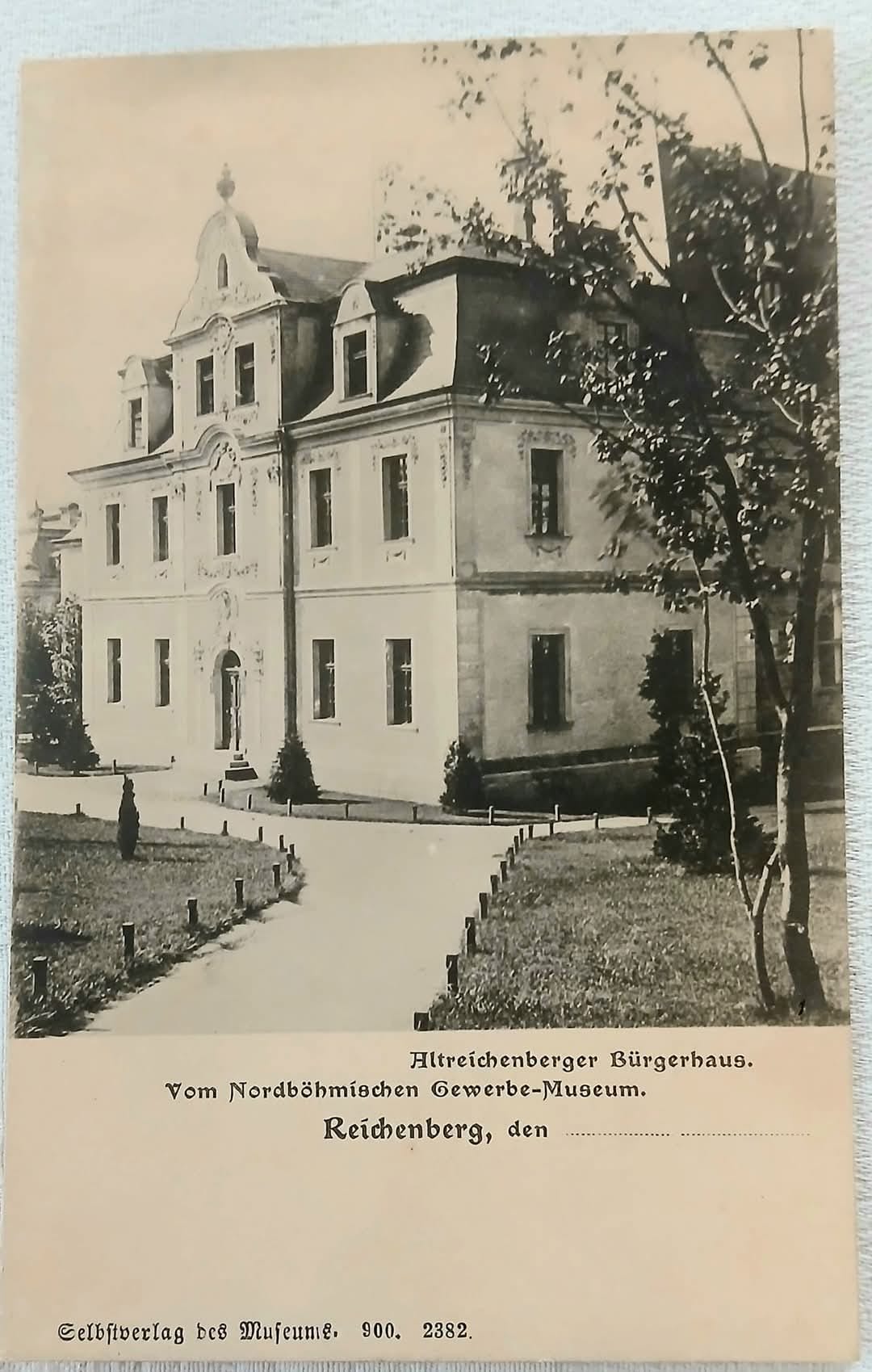 Altreichenberger Bürgerhaus.Staroliberecký měšťanský dům. (archiv V.Honzejk)