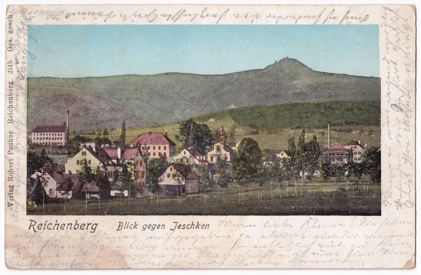 Janův Důl kolem roku 1900 (zdroj: E-bay)