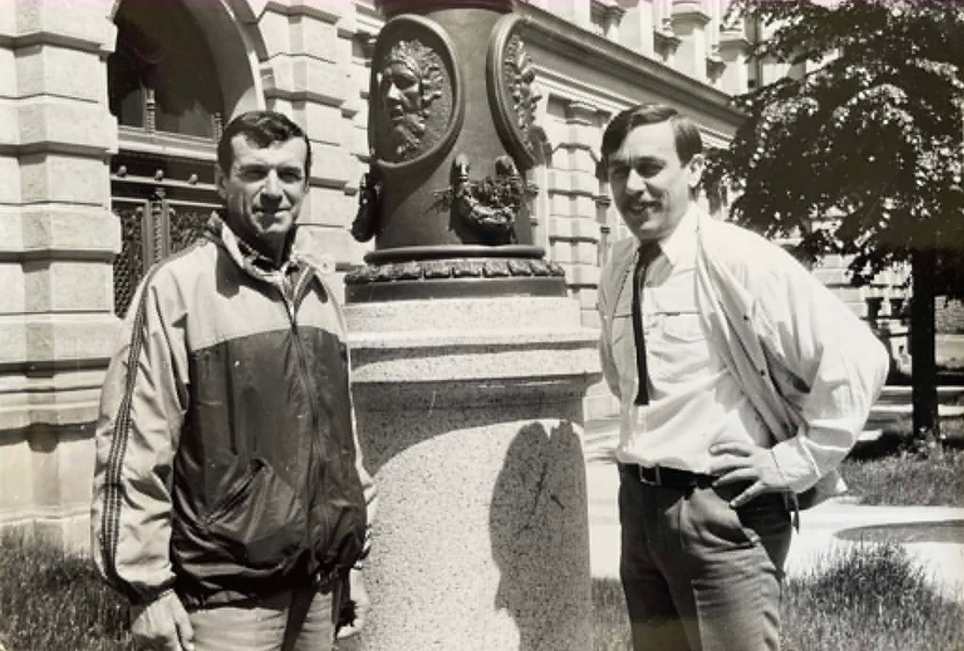 Dva liberečtí divadelní bardi František Peterka a Ladislav Dušek. archiv rodiny Františka Peterky