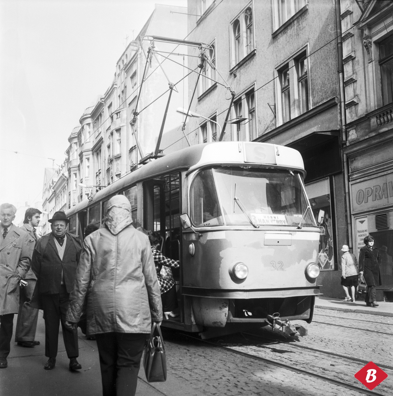 ulice 5.května v roce 1977 (foto Erwin Cettineo)