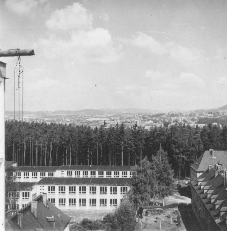 Pohled z Králova Háje na město 1967 (archiv Jan Mikulička)