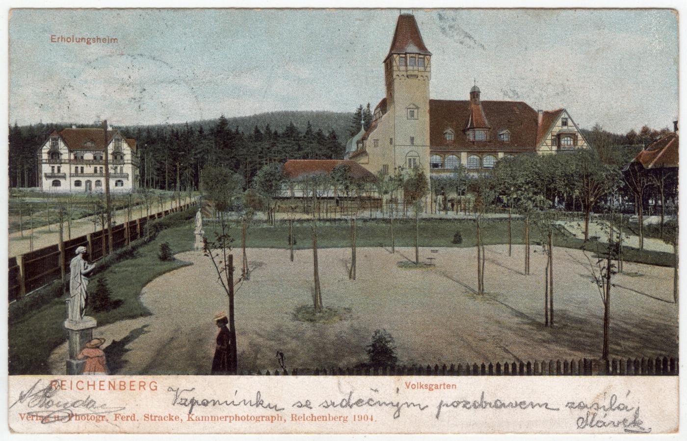 Volksgarten 1904 (zdroj: Aukro)