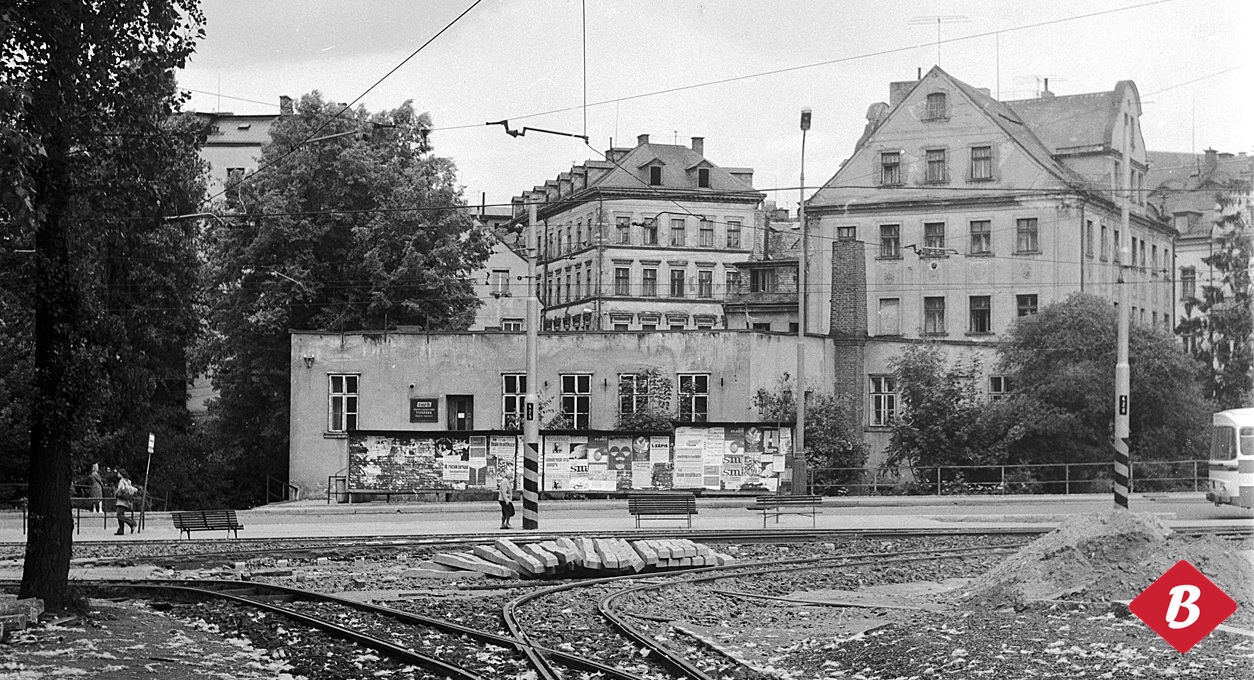 Fügnerova ulice  v roce 1976 (fotil Erwin Cettineo)
